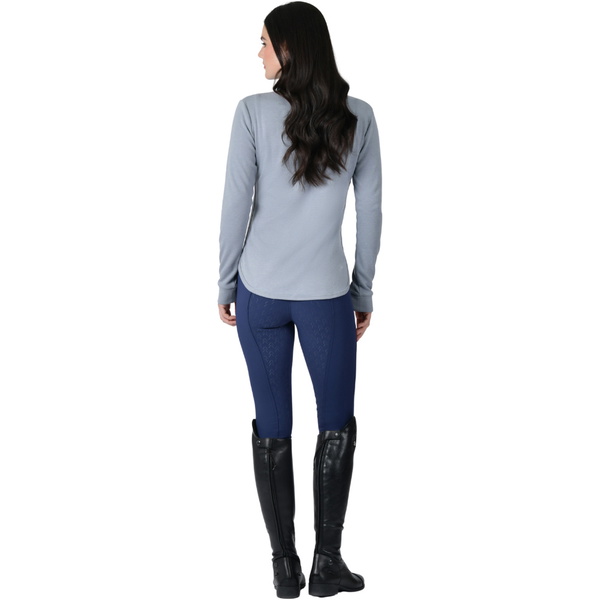 2026 WeatherBeeta Womens London Layer Long Sleeve Top 1023217046 - Bluestone Marle